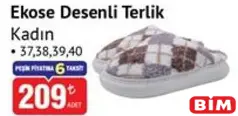 EKOSE DESENLİ TERLİK KADIN fiyat ve kampanya bilgisi